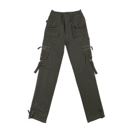 A large number of custom-made trousers straight-leg women's work pants custom-made training multi-bag army green overalls work pants center SKWK133 A large number of custom-made trousers straight-leg women's work pants custom-made training multi-bag army green overalls work pants center SKWK133